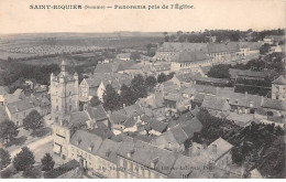 SAINT RIQUIER - Panorama Pris De L'Eglise - Très Bon état - Saint Riquier