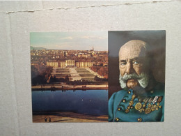 CARTOLINE: IL CASTELLO DI SCHONBRUNN (FRANCESCO GIUSEPPE I° IMPERATORE D'AUSTRIA - NON VIAGGIATA - F/G - COLORI - Palacio De Schönbrunn