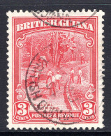 British Guiana 1934-51 KGV Pictorials - 3c Gold Mining - P.12½ - Used (SG 290) - British Guiana (...-1966)