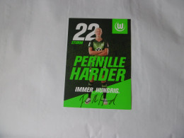 Football -  Autographe Pernille Harder - Handtekening