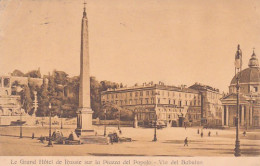 4811161Roma, Le Grand Hôtel De Russie Sur La Piazza Del Popolo. – 1913.(see Corners) - Orte & Plätze