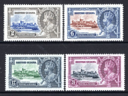 British Guiana 1935 KGV Silver Jubilee Set HM (SG 301-304) - Guyana Britannica (...-1966)