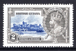 British Guiana 1935 KGV Silver Jubilee - 2c Value HM (SG 301) - Guyane Britannique (...-1966)