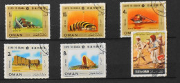 Asie > Oman > Lot De 6 Timbres Oblitérés - TBE - Oman