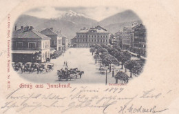 4812647Gruss Aus Innsbruck, Bahnhofplatz. – 1899.  - Innsbruck