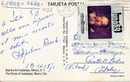 Philatelic Postcard With Stamps Sent From MEXICO To ITALY - Mexico