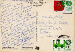 Philatelic Postcard With Stamps Sent From MEXICO To ITALY - Mexico