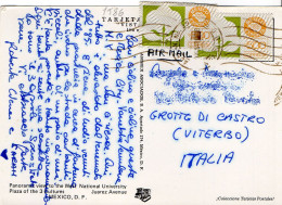 Philatelic Postcard With Stamps Sent From MEXICO To ITALY - Mexico