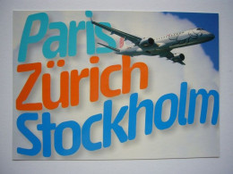 Avion / Airplane / NIKI / Airbus A321 / Paris - Zürich - Stockholm / Airline Issue - 1946-....: Era Moderna