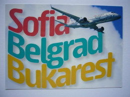 Avion / Airplane / NIKI / Airbus A321 / Sofia - Belgrad - Bucarest / Airline Issue - 1946-....: Era Moderna