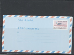 AEROGRAMME -N°1014 -AER -CONCORDE - 3,70 F - Luchtpostbladen