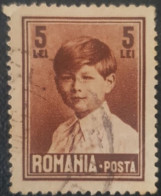 Romania 5L Used Stamp King Mihai - Usado