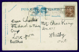 Ref 1636 - Canada - 1935 Postcard With Slogan " Your Friend Will Appreciate A Letter" - Storia Postale