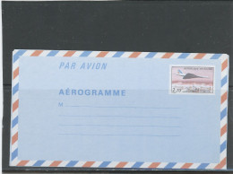 AEROGRAMME -N°1008 -AER  A ( Fond Très Lilas Rose )-CONCORDE - 2,70 F - Aérogrammes