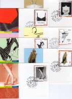 2002 Cartoline Maxi POSTE ITALIANE Design Italiano, Moda Italiana, X6 Cartoline - Maximum Cards