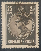 Romania 25B Used Stamp King Carol - Usado