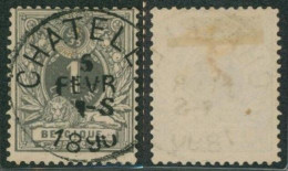 émission 1884 - N°43 Obl Simple Cercle "Chatelet" - 1884-1891 Leopold II