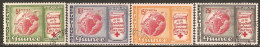 Guinea 1963 Mi# 204-207 A Used - Cent. Of The International Red Cross / Satellites / Space - Guinee (1958-...)