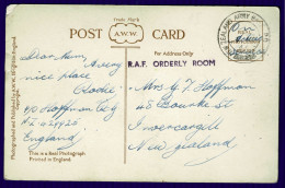 Ref 1636 - 1944 Postcard - New Zealand Forces In UK - R.A.F. Orderly Room - Brighton View - Briefe U. Dokumente