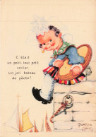 ILLUSTRATEURS _S27202_ Les Sables D'Olonne -  Mallet - C'était Un Petit Tout Petit Voilier Un Joli Bateau De Pêche 15x10 - Mallet, B.