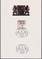 1979/80 Berlin Mi:DE-BE 605,Hängeleuchte, Sonderstempel:München 2, 20 Jahre Städtepartnerschaft Verona-München 16.9.1980 - Storia Postale