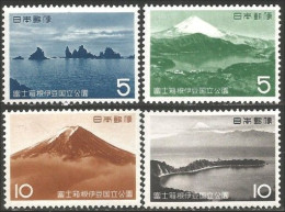 526 Japon 1962 Fuji Hakone Izu National Park MLH * Neuf Ch Légère (JAP-545) - Neufs