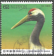 526 Japon Ramsar Crane Head Tête Grue Egret (JAP-518) - Aves Gruiformes (Grullas)