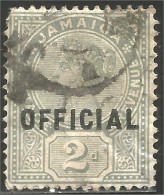 524 Jamaica 2p Ardoise Slate Official (JAM-103) - Giamaica (...-1961)