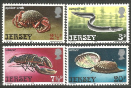 528 Jersey Crab Crabe Eel Anguille Lobster Homard Ormeau Ormer Crustacé Crustacean MNH ** Neuf SC (JER-99b) - Crostacei