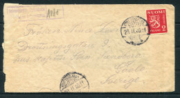 1940 Finland Censor Cover - Sweden  - Storia Postale