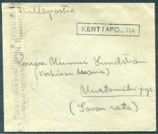 WW2 Finland Kenttapostia Censor Cover  - Covers & Documents