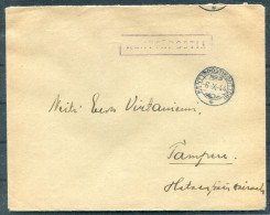 1944 Finland Kenttapostia Fieldpost Cover  - Covers & Documents