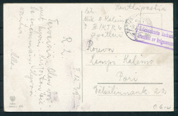1939 Finland Kenttapostia Fieldpost Censor Postcard - Pori - Briefe U. Dokumente