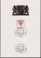 1979/80 Berlin Mi:DE-BE 606,Kandelaber, Sonderstempel: München 2, Städtepartnerschaft Verona-München 13.9.1980 - Cartas & Documentos