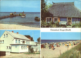 72288097 Zingst Ostseebad Fischerstrand Rohrdachkaten FDGB Erholungsheim- Strand - Zingst