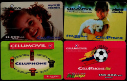 TT72-COLOMBIA PREPAID CARDS - 1997-1998 - USED - CELUMOVIL - SCARCES - Kolumbien