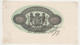 Zweden Fiskale Zegel Cat. Barefoot : Charta Sigillata Reeks 1863/1874 50 öre - Revenue Stamps