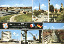 72287799 Kehl Rhein Marktplatz Europabruecke Stadtweiher Bahnhof Rheinhafen Kehl - Kehl