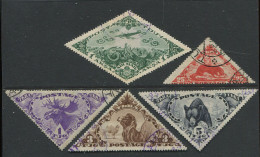 Russia:Tuva:Used Stamps Serie Animals, Airplane, Bear, Camel, Moose, 1934-1937 - Touva