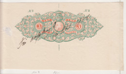 Zweden Fiskale Zegel Cat. Barefoot : Charta Sigillata 1/2 Reeks 1845/1857 3 Skilling - Revenue Stamps