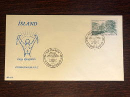 ICELAND FDC COVER 1984 YEAR ALCOHOLISM HEALTH MEDICINE STAMPS - FDC