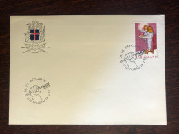 ICELAND FDC COVER 1987 YEAR DENTAL DENTISTRY HEALTH MEDICINE STAMPS - FDC