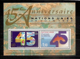 UNITED NATIONS GENEVA 1990●45th Anniversary UN●Mi Bl 6●MNH - Nuovi