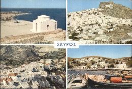 72286051 Skyros Hafen Stadtansicht Skyros - Griechenland