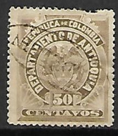 COLOMBIE   -  ANTIOQUIA  -   1896 .  Y&T N° 92 Oblitéré - Colombie