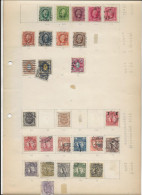 Schweden + Dänemark - Briefmarken-Konvolut Auf Alten Blättern + Steckseiten - Collections