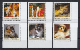 Sao Tome Et Principe 2003 - CHATS Et CHIENS  - MNH - Honden