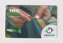 LEBANON -  Gold Embroidery Remote  Phonecard - Líbano