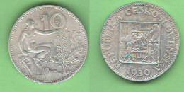 Cecoslovacchia 10 Koruny 1930 Corone CKS Tchécoslovaquie Czechoslovakia - Checoslovaquia