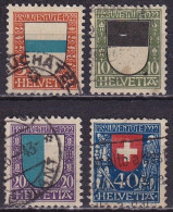 Switzerland / Schweiz / Suisse : 1922 Pro Juventute Kantonalwappen Gestempelter Satz Michel 175 / 178 - Used Stamps